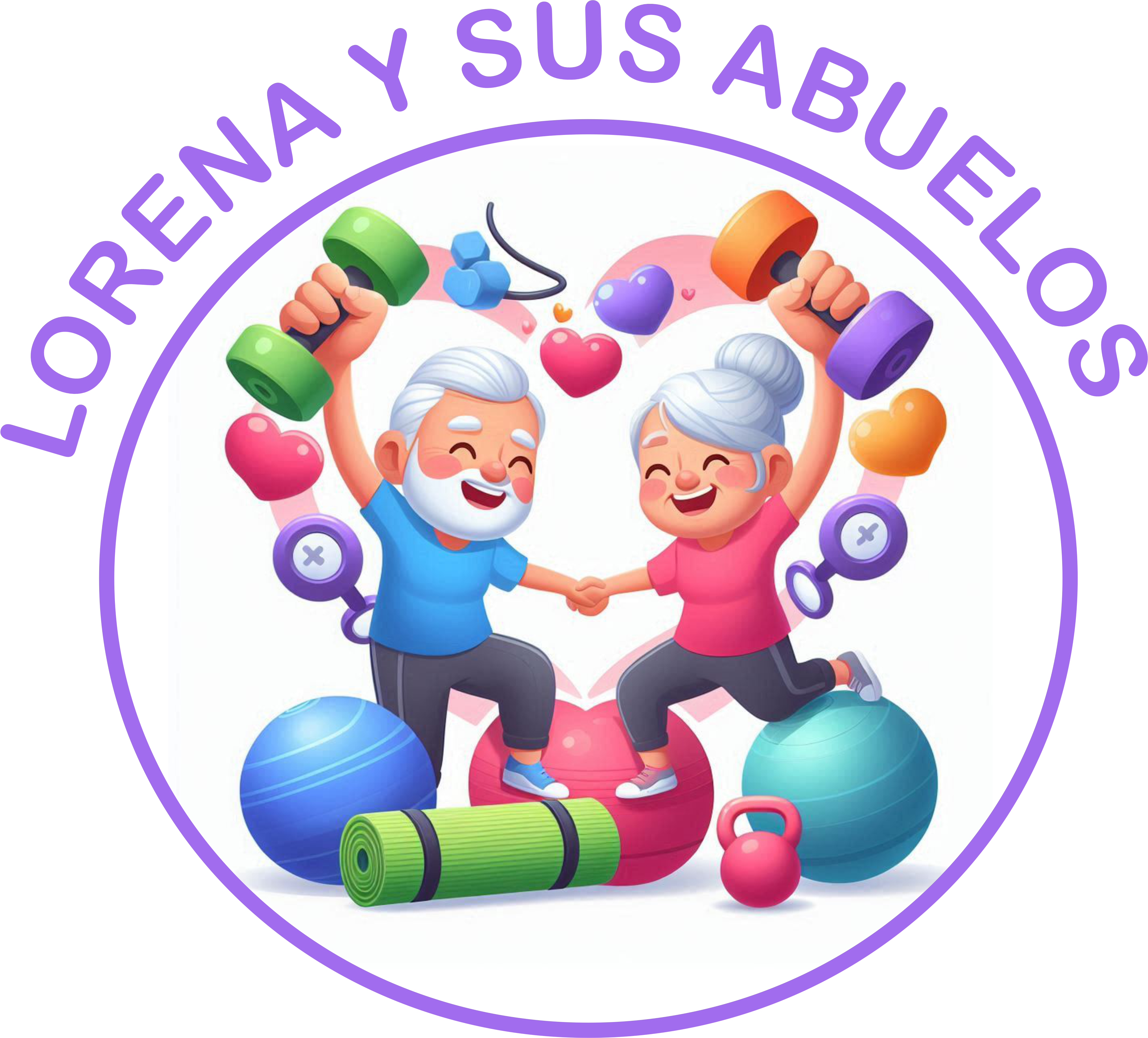 Lorena y sus abuelos